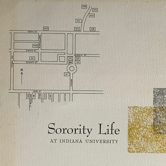 Vintage 1960s Indiana University "Introducing Sorority Life" Book for Students - Picture 6 of 7